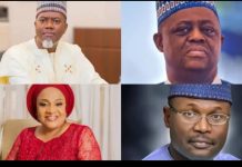 Tinubu yan Fani-Kayode, Reno, Yakubu, iyawo Ajimobi àtàwọn 28 bí aṣojú Nàìjíríà
