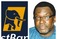 Steve Ayorinde di alága níbi tí First Bank ti ń se ìgbélárugẹ “ArtsforChange Foundation” ti ọdún 2025